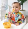 Picture of Bumkins Disney Sleeved Bib for Girl or Boy, Baby and Toddler for 6-24 Mos, Essential Must Have for Eating, Feeding, Baby Led Weaning Supplies, Long Sleeve Mess Saving, 100 Years of Fun