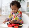Picture of Bumkins Disney Sleeved Bib for Girl or Boy, Baby and Toddler for 6-24 Mos, Essential Must Have for Eating, Feeding, Baby Led Weaning Supplies, Long Sleeve Mess Saving, 100 Years of Fun
