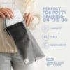 Picture of Jool Baby Folding Travel Potty Training Seat for Toddlers, Fits Round & Oval Toilets, Non-Slip Suction Cups, Includes Free Travel Bag (Gray)