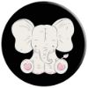 Picture of Baby Elephant Mobile Accessory Cute Elephant Black - PopSockets Grip and Stand for Phones and Tablets