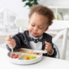 Picture of Bumkins Disney Sleeved Bib for Girl or Boy, Baby and Toddler for 6-24 Mos, Essential Must Have for Eating, Feeding, Baby Led Weaning Supplies, Long Sleeve Mess Saving Food Catcher, Jack Skellington