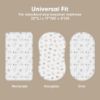 Picture of 2-Pack Organic Bassinet Sheets for Girls, Boys - 100% Cotton Bassinet Mattress Sheets Compatible with Halo Bassinest Swivel Sleeper, Graco, Baby Delight, Chicco, Fitted Bassinet Sheets (KeaSafari)
