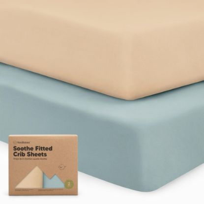 Picture of KeaBabies 2-Pack Organic Crib Sheets for Boys, Girls, Jersey Fitted Crib Sheet, Baby Crib Sheets Neutral, Cotton Breathable Crib Sheet, Cute Printed Crib Mattress Sheet, Baby Mattress Sheets (Toasty)