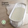 Picture of 2-Pack Organic Bassinet Sheets for Girls, Boys - 100% Cotton Bassinet Mattress Sheets Compatible with Halo Bassinest Swivel Sleeper, Graco, Baby Delight, Chicco, Fitted Bassinet Sheets (Pine Grove)