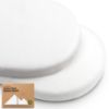 Picture of 2-Pack Organic Bassinet Sheets for Girls, Boys - 100% Cotton Bassinet Mattress Sheets Compatible with Halo Bassinest Swivel Sleeper,Graco,Baby Delight,Chicco,Unisex Fitted Bassinet Sheets(Soft White)