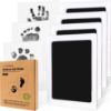 Picture of 4-Pack Inkless Baby Hand and Footprint Kit - Mess Free Ink Pad for Newborn Keepsake, Dog Nose & Paw Print Kit, Clean Touch Ink Pad for Baby Hand & Footprints, Ideal Mother's Day Gifts (Jet Black, L)