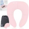 Picture of Jool Baby Folding Travel Potty Training Seat for Toddlers, Fits Round & Oval Toilets, Non-Slip Suction Cups, Includes Free Travel Bag (Pink)