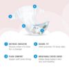 Picture of Amazon Brand - Mama Bear Plush Protection Diapers - Size 3, 40 Count, Hypoallergenic Premium Disposable Baby Diapers, White and Cloud Dreams