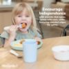 Picture of WeeSprout Toddler Utensils, 3 Forks & 3 Spoons, 18/8 Stainless Steel & Food Grade Silicone, Thick Easy-Grip Handles, Perfect Length For New Self Feeders, Gentle On Gums & Teeth, Dishwasher Safe