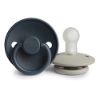 Picture of FRIGG Silicone Baby Pacifier | Made in Denmark | BPA-Free (Slate/Silver Gray, 0-6 Months)