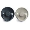 Picture of FRIGG Silicone Baby Pacifier | Made in Denmark | BPA-Free (Slate/Silver Gray, 0-6 Months)