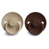 Picture of FRIGG Silicone Baby Pacifier | Made in Denmark | BPA-Free (Milk Chocolate/Sandstone, 6-18 Months)