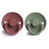 Picture of FRIGG Silicone Baby Pacifier | Made in Denmark | BPA-Free (Sage/Woodchuck, 6-18 Months)
