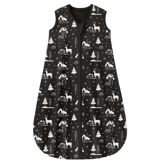 Picture of Yoofoss Baby Sleep Sack 18-24 Months 0.5 TOG Baby Wearable Blanket, 100% Cotton Infant Toddler Sleeping Sack 2-Way Zipper Lightweight Sleep Sack, Black Forest