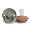 Picture of FRIGG Silicone Baby Pacifier | Made in Denmark | BPA-Free (Sage/Peach Bronze, 0-6 Months)