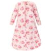 Picture of Hudson Baby Unisex Baby Premium Quilted Long Sleeve Sleeping Bag and Wearable Blanket, Blush Rose, 18-24 Months