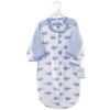 Picture of Hudson Baby Unisex Baby Cotton Long-Sleeve Wearable Sleeping Bag, Sack, Blanket, Blue Whales, 3-9 Months