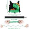 Picture of 3 in 1 Toddler Harness Leash + Baby Anti Lost Wrist Link, Accmor Cute Dinosaur Child Safety Harness Tether, Kids Walking Wristband Assistant Strap Belt for Parent Boys Outdoor Activity (Black)