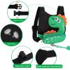 Picture of 3 in 1 Toddler Harness Leash + Baby Anti Lost Wrist Link, Accmor Cute Dinosaur Child Safety Harness Tether, Kids Walking Wristband Assistant Strap Belt for Parent Boys Outdoor Activity (Black)