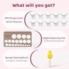 Picture of Nursi Luna Flange Sizing Kit 3 in 1 Ultimate with 10PCS Flange Inserts 13/15/17/19/21mm, Nipple Ruler, Cleaning Brush, Silicone Flange Insert Kit for 24mm Most Pumps, Pumping Breastfeeding Essentials