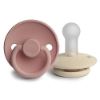 Picture of FRIGG Silicone Baby Pacifier | Made in Denmark | BPA-Free (Blush/Cream, 6-18 Months)