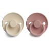 Picture of FRIGG Silicone Baby Pacifier | Made in Denmark | BPA-Free (Blush/Cream, 6-18 Months)