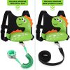 Picture of Accmor Toddler Harness Leash, Cute Dinosaur Kids Harness Child Leash with Anti Lost Wrist Link for Outdoor Travel, Adorable Baby Walking Harness Wristband Assistant Strap for 1-3 Years Old Boys Girls