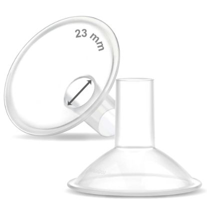 Picture of Maymom MyFit Crater Series 23mm Two-Piece Design Small Breastshield Compatible with Medela Breast Pump Parts; Replace Medela Shields; Fit Flex Connector; 2pc