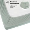 Picture of Yoofoss Baby Crib Sheets for Boys Girls, Fitted Crib Sheet 2 Pack for Standard Crib and Toddler Mattress, Super Soft Microfiber Baby Sheet 28x52x8in(Apricot-Green)