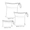 Picture of ALVABABY 3 Cloth Diaper Wet Dry Bags Waterproof Reusable with Two Zippered Pockets Travel Beach Pool Daycare Soiled Baby Items Yoga Gym Bag for Swimsuits or Wet Clothes Small medium Large 3L-SML07