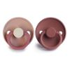Picture of FRIGG Silicone Baby Pacifier | Made in Denmark | BPA-Free (Peony/Woodchuck, 0-6 Months)