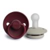 Picture of FRIGG Silicone Baby Pacifier | Made in Denmark | BPA-Free (Cabernet/Silver Gray, 6-18 Months)