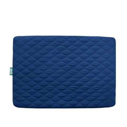 Picture of Pack and Play Mattress Protector Sheets Fitted Waterproof Pack and Play Mattress Pad Cover, Compatible with Graco Pack n Play & Dream On Me & Pamo Babe, Playpen/Playard Sheet Quilted, Navy, 39" x 27"