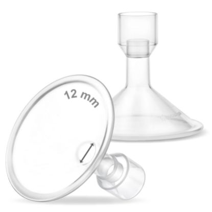 Picture of Maymom MyFit 12 mm Small Shields, Compatible with Medela Breast Pump- PersonalFit, Freestyle, Harmony, Maxi, Flex Connector, Connect to Widemouth/Narrow Connector, 2pcs