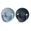 Picture of FRIGG Silicone Baby Pacifier | Made in Denmark | BPA-Free (Baby Blue/Slate, 6-18 Months)
