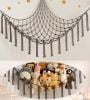 Picture of mirolam Stuffed Animal Storage Hammock Net - Toy Hammock Net for Stuffed Animals Corner - Hanging Stuff Animal Organizer Holder Large Size Baby Nursery Room Decor-Grey