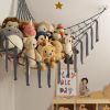 Picture of mirolam Stuffed Animal Storage Hammock Net - Toy Hammock Net for Stuffed Animals Corner - Hanging Stuff Animal Organizer Holder Large Size Baby Nursery Room Decor-Grey