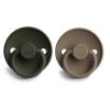 Picture of FRIGG Silicone Baby Pacifier | Made in Denmark | BPA-Free (Portobello/Olive, 6-18 Months)