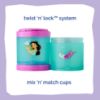 Picture of Whiskware Disney Princess Aladdin, Stackable Snack Containers for Babies, Kids, and Toddlers, 3 Stackable Snack Cups for School or Travel, Backpack and Cupholder Friendly, Jasmine and Magic Carpet