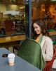 Picture of Blissful Diary Muslin Nursing Cover for Breastfeeding, Breathable Breastfeeding Cover up with Arch Neckline for Women, Nursing Apron (Dark Green)