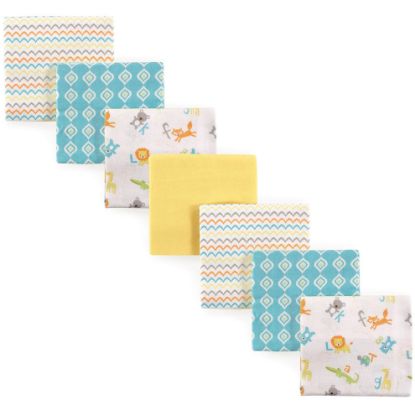 Picture of Luvable Friends Unisex Baby Cotton Flannel Receiving Blankets, Abc 7-Pack, One Size