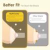 Picture of Maymom MyFit Crater Series 22 mm 2xTwo-Piece Small Breastshield Compatible with Medela Breast Pumps. Long Nipple Tunnel (44mm) Best for Elastic Nipples