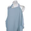Picture of Konssy Muslin Nursing Cover for Baby Breastfeeding, Breathable 100% Cotton Breastfeeding Cover with Rigid Hoop for Mother Nursing Apron, Multi-use Carseat Canopy (Blue)