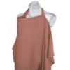 Picture of Konssy Muslin Nursing Cover for Baby Breastfeeding, Breathable 100% Cotton Breastfeeding Cover with Rigid Hoop for Mother Nursing Apron, Multi-use Carseat Canopy (Chestnut)