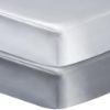 Picture of GUNTAIL 2 Pack Silk Crib Sheets for Baby with Sensitive Hair Satin Baby Mattress Sheet Boys and Girls Unisex 52’’x28’’x8’’ Fitted Sheets