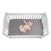 Picture of GUNTAIL 2 Pack Silk Crib Sheets for Baby with Sensitive Hair Satin Baby Mattress Sheet Boys and Girls Unisex 52’’x28’’x8’’ Fitted Sheets