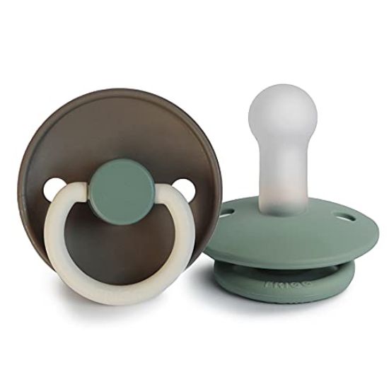 Picture of FRIGG Silicone Baby Pacifier | Made in Denmark | BPA-Free (Hudson Bay/Lily Pad, 6-18 Months)