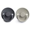 Picture of FRIGG Silicone Baby Pacifier | Made in Denmark | BPA-Free (Graphite/Silver Gray, 6-18 Months)