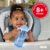 Picture of NUK Learner Straw Cup, 10oz, 2-Pack - Toddler Cup with Soft Straw for Easy Drinking, Suitable for Ages 8 Months and Up