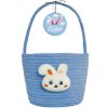 Picture of Easter Basket, Easter Baskets for Kids, Baby Easter Basket with Handle, Empty Bunny Egg Basket, Easter Baskets for Boys, Girls, Toddler, Babies, Infant Easter gifts basket Personalized